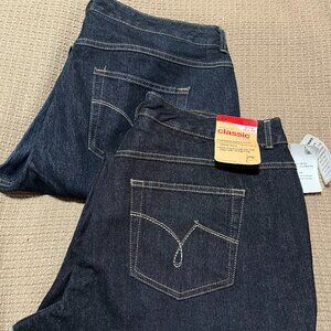 Just My Size Stretch Classic Denim Jeans-- Size--18W
